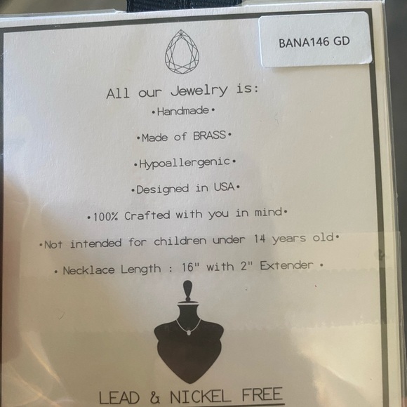 New with Tags- God Bless America 18K Gold Plated Necklace - Picture 4 of 7